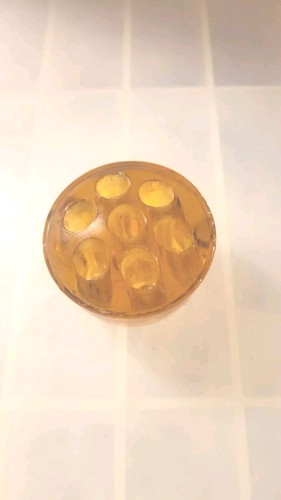 Amber flower frog made - flower, in