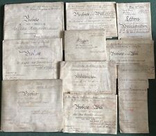LANCASHIRE.18th-19th Century. Vellum Probate Wills & a few Vellum indentures