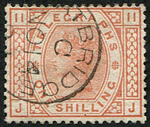 Telegraphs 1881 brown - 1881, sg