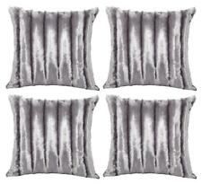 Set of 4 Grey Silver Luxury