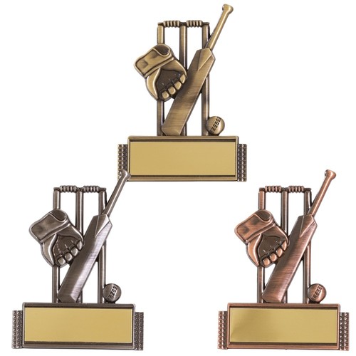 Cricket trophies metal bronze - cricket,