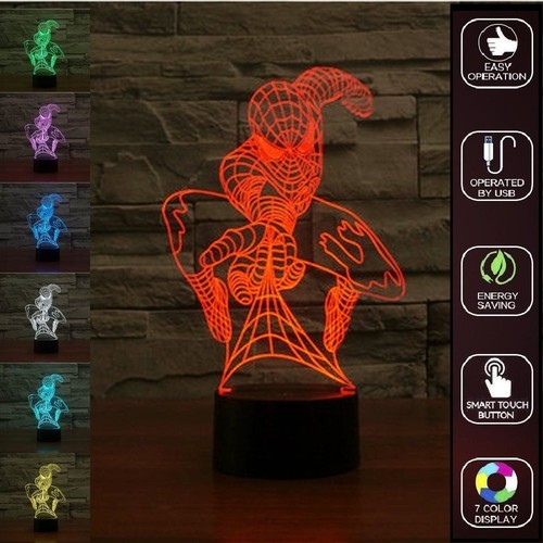 Spiderman lamp colour - lamp, 7