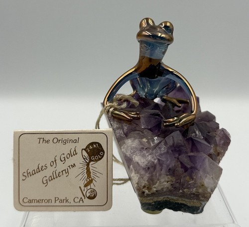 Blown glass frog figurine - blown,
