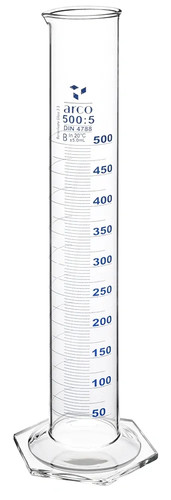 Measuring cylinder glass - cylinder, b