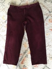 M&S Sartorial Men’s Burgundy Corduroy Trousers Cords Waist 40” Length 31”