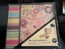 Retro Floral Scrapbook Kit