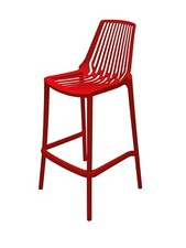 Red Plastic Stacking Stools