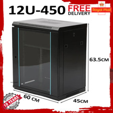 19" 12U Black Data Network