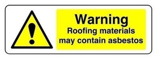 Warning roofing materials may - warning,