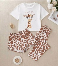 Ladies Cute Giraffe Pyjamas -