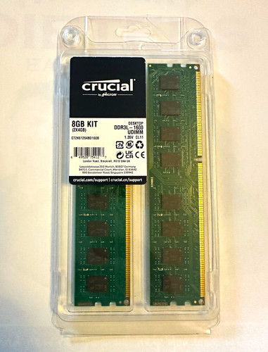 Crucial 8gb ddr3l - 8gb, (2x4gb)