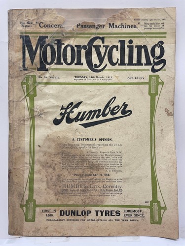 1911 motorcycling magazine - 1911,
