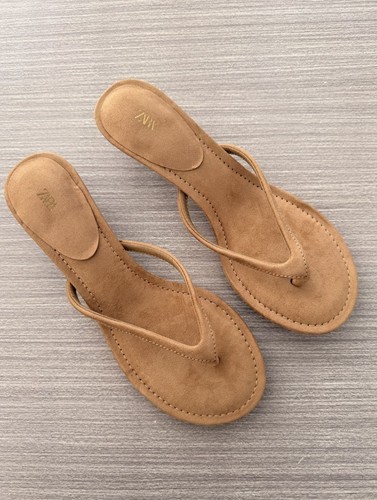 Suede kitten heel - sandals, uk