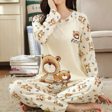 Womens Ladies Pyjamas Pj Set Long Sleeve Top Nightwear Lounge Wear Pyjama NEW 