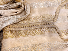 Elegant golden Jawhara Moroccan Caftan traditional Style