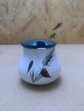 Vintage Denby Greenwheat Hand Painted Mustard Sauce Pot - A Colledge