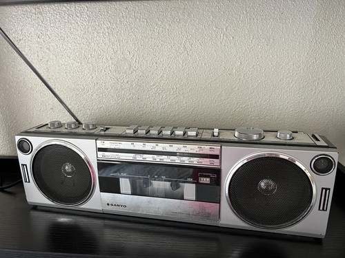Sanyo boombox m7130k rare - sanyo,