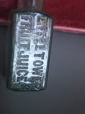 Victorian Eiffel Tower Fruit Juices Glass Bottle. Foster Clark &Co. Maidstone