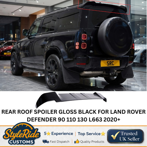 Rear roof spoiler gloss black - spoiler,