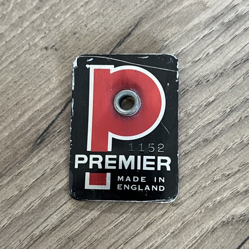Vintage 70s premier drum badge - vintage,