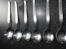 Vintage Viners Profile Fruit Spoon x 6 Stainless Steel Cutlery