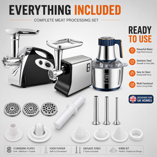 Electric meat grinder - electric, 3
