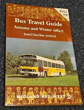 Midland Red West. NBC. Bus Timetable. 1984 / 1985. JM.