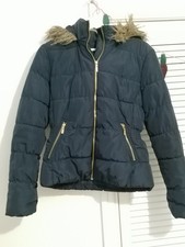 H&M ladies navy blue puffer