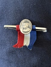 Commemorative George Vi & Elizabeth 1937 Coronation Bar brooch with Ribbon