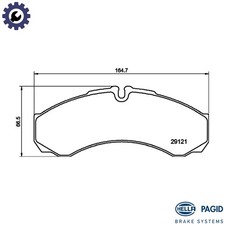 BRAKE PAD SET DISC BRAKE 8DB 355 005-371 FOR RENAULT TRUCKS MASCOTT/Van  IVECO