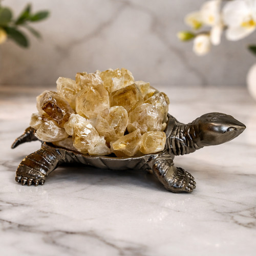 Amethyst crystal turtle - amethyst,