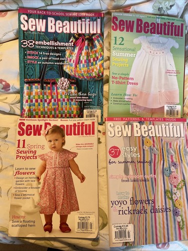 Sew beautiful magazines - 4x,