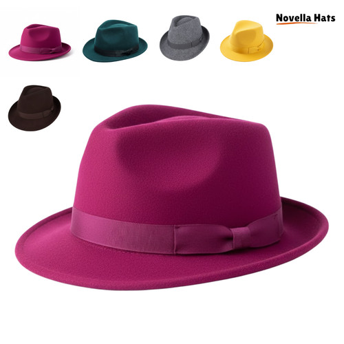 Crushable wool felt trilby - crushable, hat