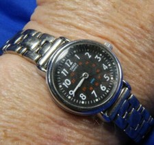 TIMEX T J2 silver TONE 12 HOUR