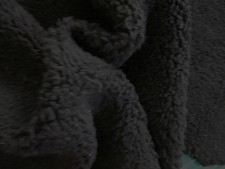 Black-Part REAL SHEEPSKIN hide