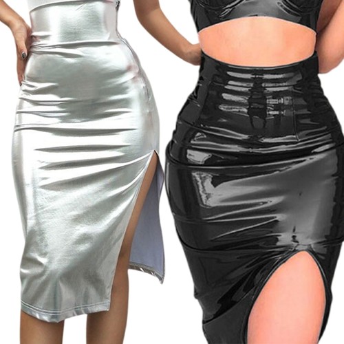 Women faux leather metallic - faux,