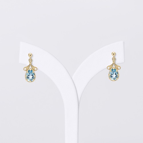 Swiss blue topaz seed pearl - blue,