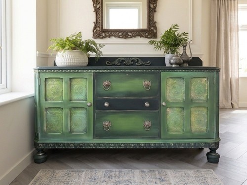 Vintage sideboard carved - sideboard,,