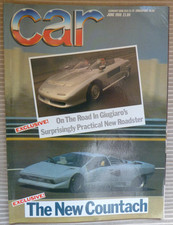 CAR magazine June 1988 TVR S Alfa Spider Reliant Scimitar Morgan MGB Metro Lambo