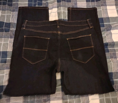 Stretch straight leg denim - straight,