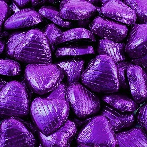 Purple foil wrapped milk - purple,