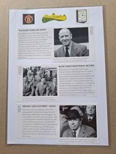 MATT BUSBY MANCHESTER UNITED MUNICH EUROPEAN CUP LEGEND HAND-SIGNED PHOTOCARD(4)