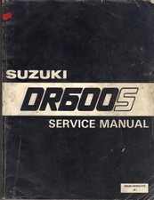 SUZUKI DR600S,DR600 S,SF 1985 ORIGINAL FACTORY WORKSHOP MANUAL
