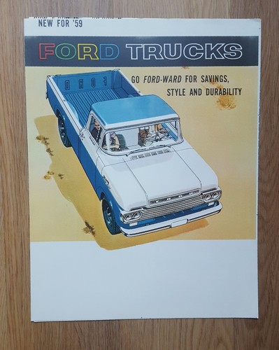1959 ford truck sales brochure - ford,
