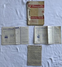 Collectable Vintage “McDougalls” Cookery Book 17th Edition c.1940s & Leaflets