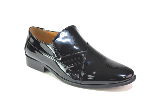 Mens black patent shine - patent,