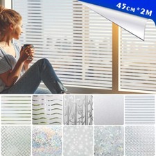 2M Frosted Window Film Privacy White Opal Frost Etched Glass Self Adhesive Vinyl