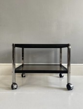 1970's Erard Aluminium & Smoked Glass Occasional / Drinks Roulette Table