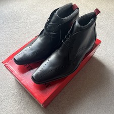 Brand New Men’s Jeffery-West Black Line Leather Chukka Boots Shoes UK7 Boxed