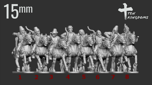 15mm turk archer horse - 15mm,